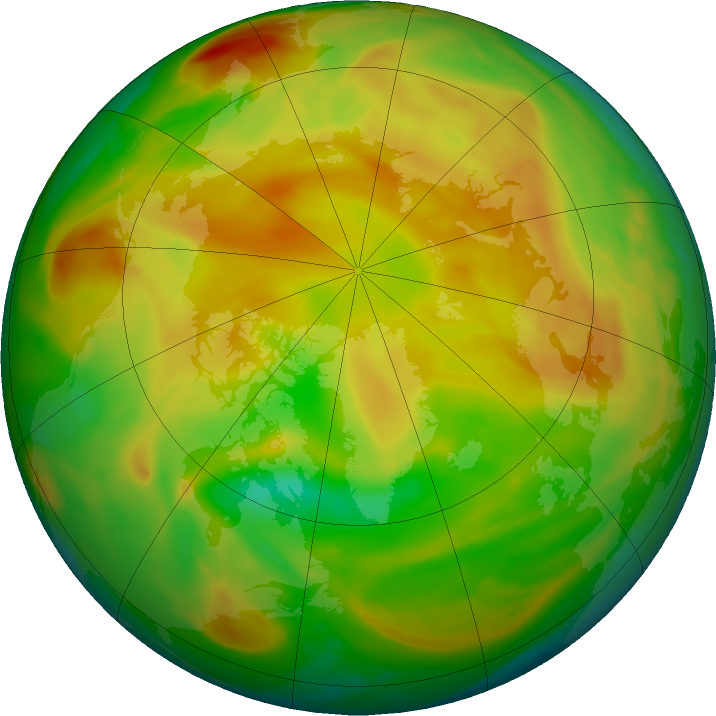Arctic ozone map for 09 May 2017